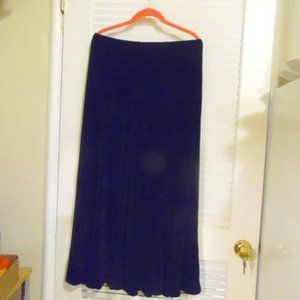 Citiknits Black Lined Maxi Skirt Size Medium